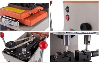 Key Cutting Machine Professional 368A, Automatic Key Duplicator for Universal Key Copy Tool, Vertical Key Copier for Locksmith Tools