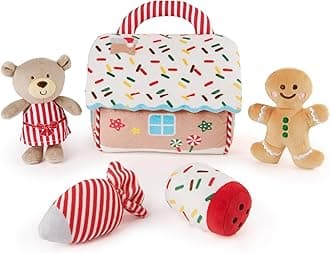 GUND Plush Holiday Gingerbread Playset