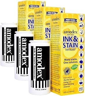 Amodex Products Inc 104 Liquid Ink & Stain Remover, Fresh and Clean,4oz (Pack of 3)