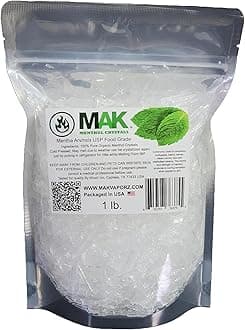 Mak Menthol Crystal 1 LB - Pure Organic 100% Natural - Menthol Crystals from ...