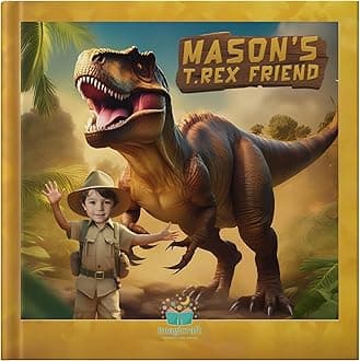 Personalized Children’s Dinosaur Story Book – Fun Adventure with Custom Name & Photo – Unique Gift for Kids(Softcover)