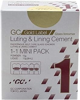 GC Corporation Gold Label Type 1 Glass Ionomer Luting and Lining Cement Mini Pack
