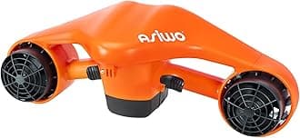 AsiwoUnderwater Scooter, Sea Scooter Dual Motors with Action Camera Mount for Kids/Adults, Water Scooter 40M Waterproof for Scuba Diving Snorkeling Pool Sea Adventures