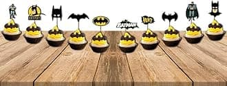Festiko® Superhero Birthday Party Supplies for Kids, Superhero Party Decorations, Birthday Decorations,20 Pcs Cup Cake Toppers
