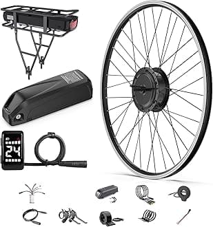 G020 48V 500W Front Hub Motor Electric Bike Conversion Kit for 20"/26"/700C Wheel Drive Engine with LCD Display &Optional Ebike Battery