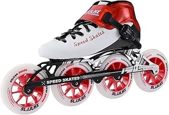 Inline Speed Skates for Men Women,Professional Carbon Fibre Roller Skates Blades Adult Male Female, High Performance Racing Skates for Marathon Racing & Outdoor Fitness,Black