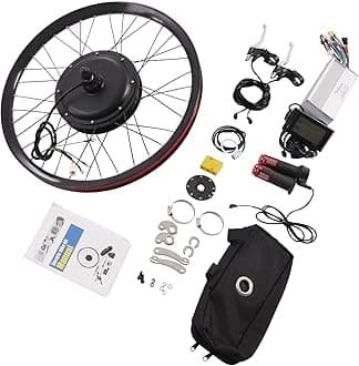 Electric Bicycle Motor Kit Front/Rear Wheel Bike Modification Kit E-Bike Front/Rear Wheel Conversion Kit with Display for Assembling and Modifying The Rear/Front Wheels