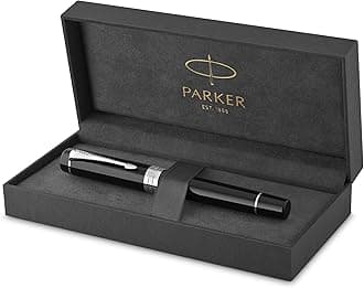 PARKER パーカー 万年筆 デュオフォールド クラシック ブラックCT 中字 18金ペン先 ギフトボックス入り 正規輸入品 1931366