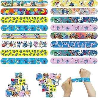 POPOYU 24Pcs Party Bags Fillers Kids Slap Bands,Slap Bands Slap Bracelets Wristband Party Favours for Girls Boys Party Bag Fillers Birthday Classroom Gifts